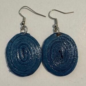 NWOT Ugandan Handmade Paper Bead Earrings